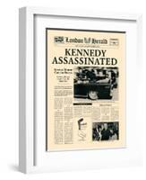 Kennedy Assassinated-The Vintage Collection-Framed Art Print