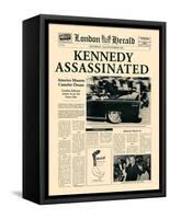 Kennedy Assassinated-The Vintage Collection-Framed Stretched Canvas