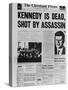 Kennedy Assassination Headline-null-Stretched Canvas