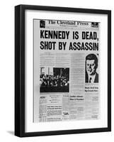 Kennedy Assassination Headline-null-Framed Photo