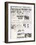 Kennedy Assassination Headlines-null-Framed Art Print