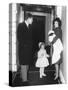 Kennedy Family Returns from Palm Beach, Florida on Feb. 4, 1961-null-Stretched Canvas
