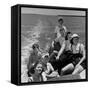 Kennedy Family: Robert, Joe Jr, Patricia, Eunice, Jean, Rose and Ted-Alfred Eisenstaedt-Framed Stretched Canvas