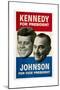 Kennedy For President/Johnson For Vice President, 1960 Democratic Presidential Campaign Poster-null-Mounted Art Print