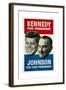 Kennedy For President/Johnson For Vice President, 1960 Democratic Presidential Campaign Poster-null-Framed Art Print