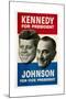 Kennedy For President/Johnson For Vice President, 1960 Democratic Presidential Campaign Poster-null-Mounted Art Print