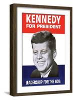 Kennedy for President-null-Framed Art Print