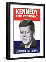 Kennedy for President-null-Framed Art Print