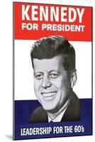 Kennedy for President-null-Mounted Art Print