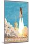 Kennedy Space Center, Cape Canaveral, Florida-Lantern Press-Mounted Art Print