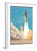 Kennedy Space Center, Cape Canaveral, Florida-Lantern Press-Framed Art Print