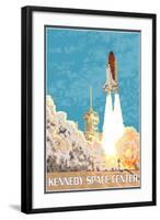 Kennedy Space Center, Cape Canaveral, Florida-Lantern Press-Framed Art Print