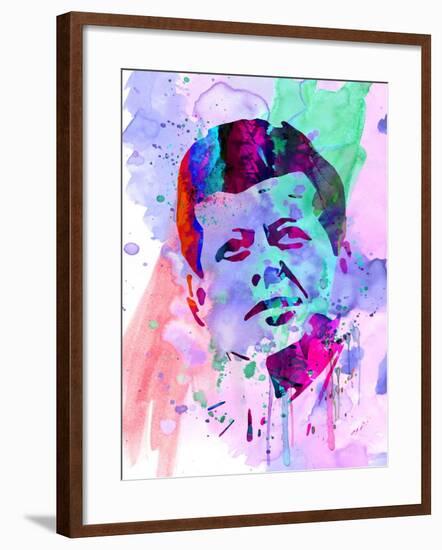 Kennedy Watercolor 2-Anna Malkin-Framed Art Print