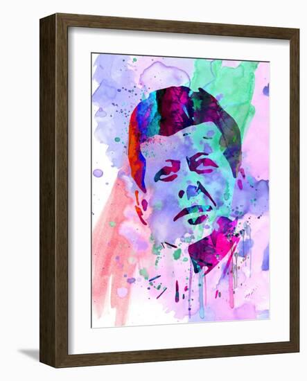 Kennedy Watercolor 2-Anna Malkin-Framed Art Print