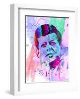 Kennedy Watercolor 2-Anna Malkin-Framed Art Print