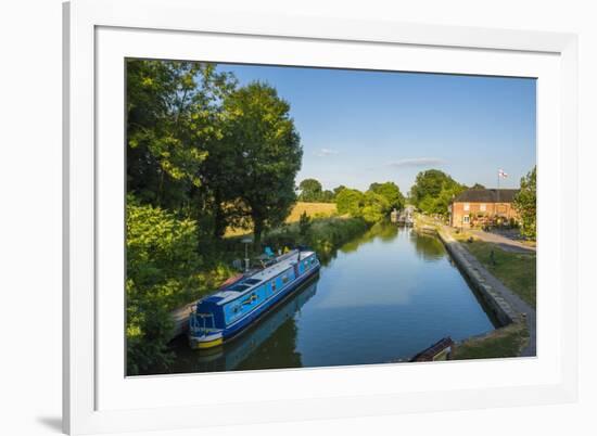 Kennet and Avon Canal at Pewsey Near Marlborough, Wiltshire, England, United Kingdom, Europe-Matthew-Framed Photographic Print