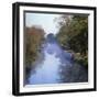 Kennet and Avon Canal in Mist, Great Bedwyn, Wiltshire, England, United Kingdom, Europe-Stuart Black-Framed Photographic Print