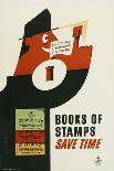 Books of Stamps Save Time-Kenneth Bromfield-Art Print