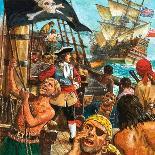 Captain Bligh and the Few Being Cast Adrift-Kenneth John Petts-Giclee Print