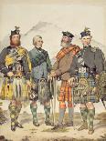 Four Gentlemen in Highland Dress, 1869-Kenneth Macleay-Framed Giclee Print