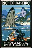 Postcard Depicting the Royal Mail Turbine Steamer Alcantara at Rio de Janeiro, 1930S-Kenneth Shoesmith-Giclee Print