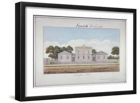 Kennington Schools, Camberwell New Road, Lambeth, London, 1826-G Yates-Framed Giclee Print