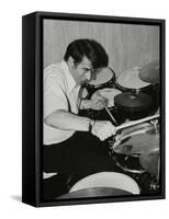 Kenny Clare Playing the Drums, London, 1978-Denis Williams-Framed Stretched Canvas