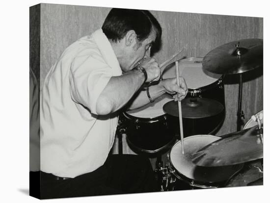 Kenny Clare Playing the Drums, London, 1978-Denis Williams-Stretched Canvas