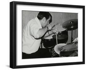 Kenny Clare Playing the Drums, London, 1978-Denis Williams-Framed Photographic Print