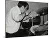 Kenny Clare Playing the Drums, London, 1978-Denis Williams-Mounted Photographic Print