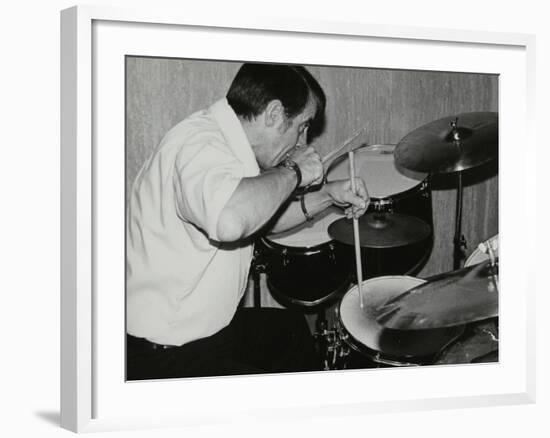 Kenny Clare Playing the Drums, London, 1978-Denis Williams-Framed Photographic Print