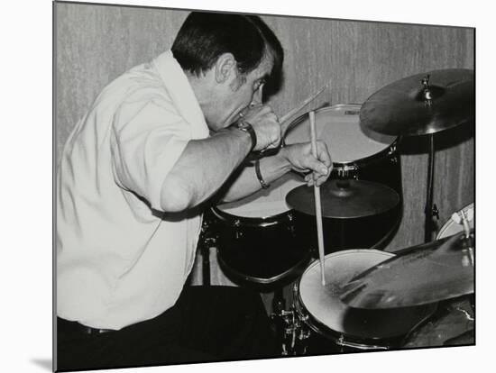 Kenny Clare Playing the Drums, London, 1978-Denis Williams-Mounted Photographic Print