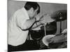 Kenny Clare Playing the Drums, London, 1978-Denis Williams-Mounted Photographic Print