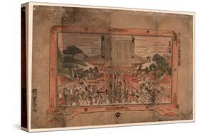 Kennyuhsan No Zu Ni-Utagawa Toyoharu-Stretched Canvas