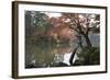 Kenrokuen Garden with Kotojitoro Lantern in Autumn-Stuart Black-Framed Photographic Print