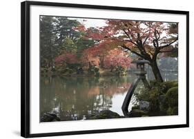 Kenrokuen Garden with Kotojitoro Lantern in Autumn-Stuart Black-Framed Photographic Print