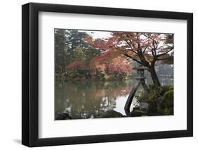 Kenrokuen Garden with Kotojitoro Lantern in Autumn-Stuart Black-Framed Photographic Print
