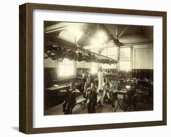 Kensington and Chelsea District School, Shoemaker's Shop-Peter Higginbotham-Framed Photographic Print