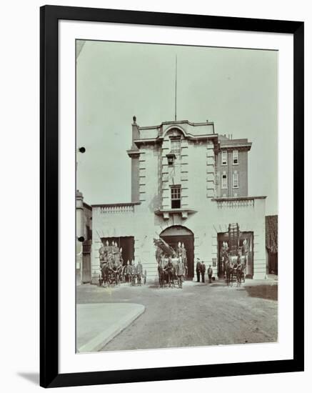 Kensington Fire Station, No 13 Old Court Place, Kensington and Chelsea, London, 1905-null-Framed Photographic Print