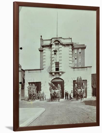 Kensington Fire Station, No 13 Old Court Place, Kensington and Chelsea, London, 1905-null-Framed Photographic Print