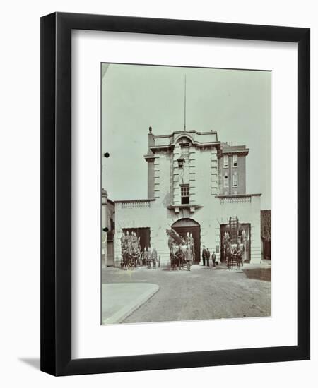 Kensington Fire Station, No 13 Old Court Place, Kensington and Chelsea, London, 1905-null-Framed Premium Photographic Print