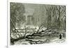 Kensington Gardens London 1887 Trees Blown in Broad Walk-null-Framed Giclee Print