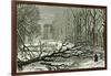 Kensington Gardens London 1887 Trees Blown in Broad Walk-null-Framed Giclee Print