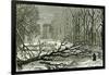 Kensington Gardens London 1887 Trees Blown in Broad Walk-null-Framed Giclee Print