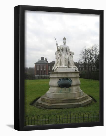 Kensington Gardens (Queen Victoria Statue) Art Poster Print-null-Framed Poster