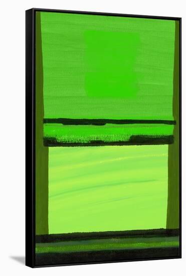 Kensington Gardens Series: Green on Green-Izabella Godlewska de Aranda-Framed Stretched Canvas