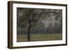 Kensington Gardens with Chairs and Figures-Paul Maitland-Framed Giclee Print