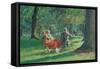 Kensington Gardens-Therese Lessore-Framed Stretched Canvas