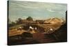 Kensington Gravel Pits-John Linnell-Stretched Canvas