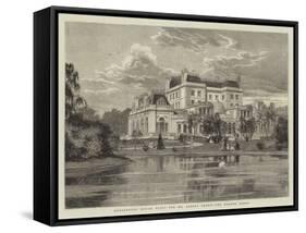 Kensington House, Built for Mr Albert Grant, the Garden Front-null-Framed Stretched Canvas